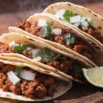 Mexican Street Style Tacos with Homemade Tortillas 