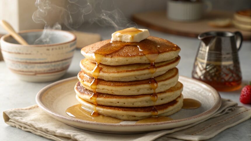 American Style Pancakes with Simple Pantry Ingredients 