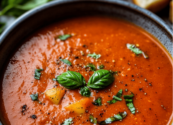 Fresh Roasted Tomato Basil Soup Recipe