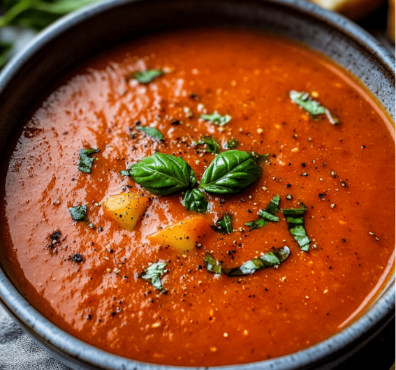 Fresh Roasted Tomato Basil Soup Recipe